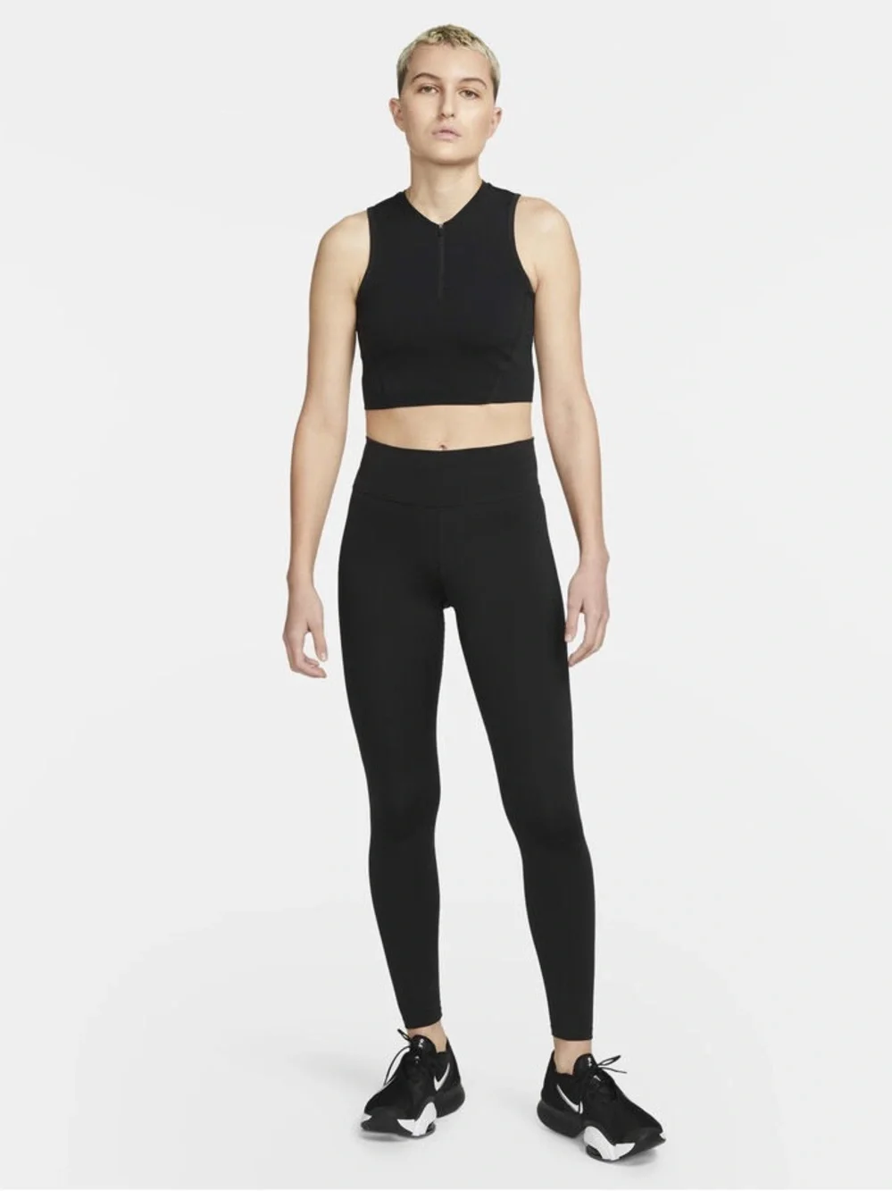 Nike Pro Dri-FIT Women's Cropped Tank Size XL Black